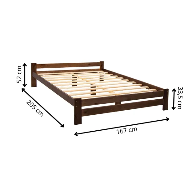 Wooden double bed Springos BD001 200x160 cm