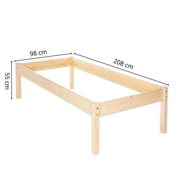 Wooden bed Springos BD004 200x90 cm