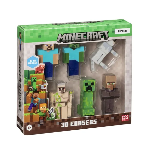 Набор 3D ластиков Minecraft MC4060A 6 Предметы