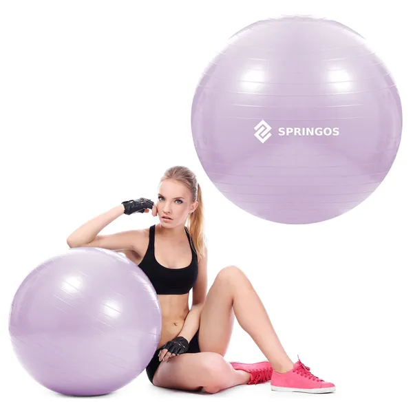 Exercise ball with pump Springos FB0011 65 cm