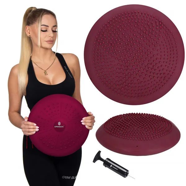 Fitness balance pillow + pump Springos FA1070