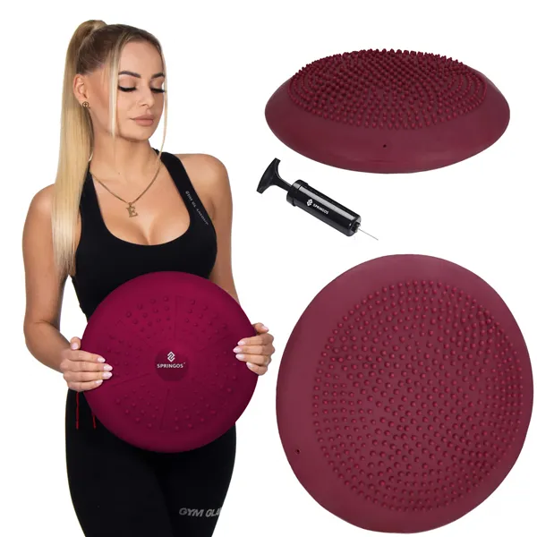 Fitness balance pillow + pump Springos FA1070