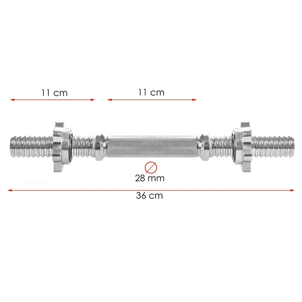 Fitness weight bar Springos FA1026  36 cm