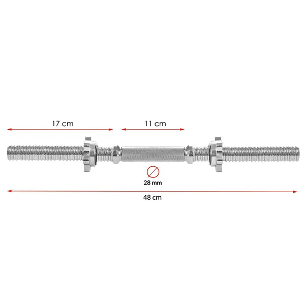 Fitness weight bar short Springos FA1027 48 cm