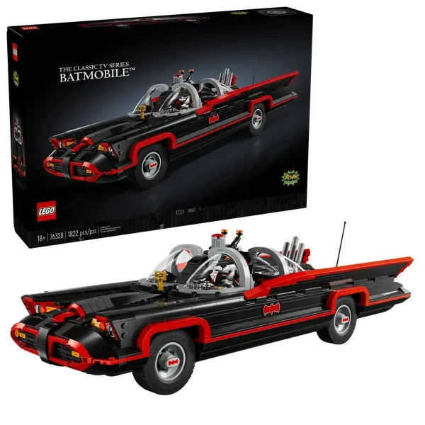 Строительный набор Lego BATMAN 76328 The Classic TV Series Batmobile 1822 Предметы