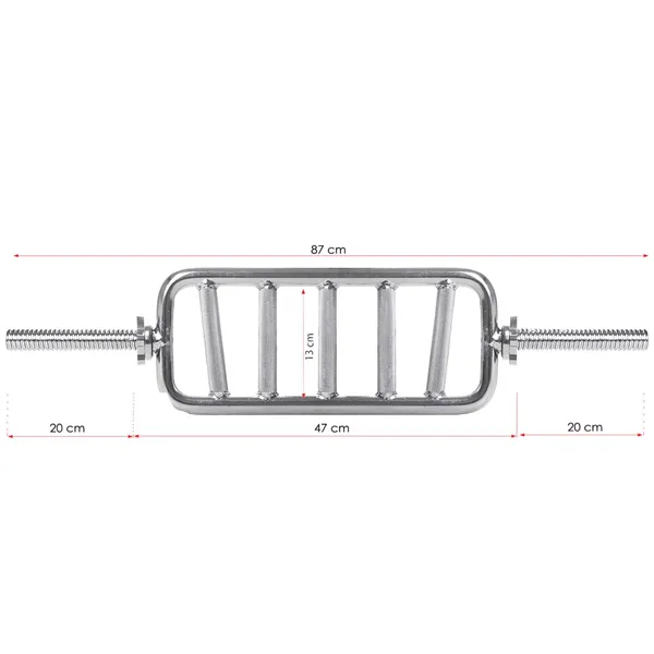 Fitness weight bar Springos FA1053 87 cm 25 mm