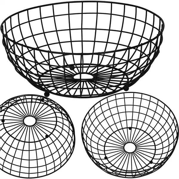 Fruit basket, metal basket Springos KI0146 28x11 cm