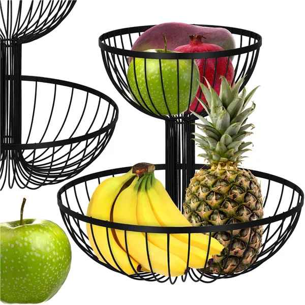 Fruit basket, metal basket Springos KI0148 30,5x33 cm