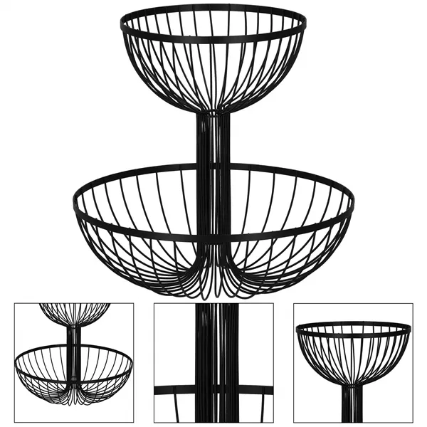 Fruit basket, metal basket Springos KI0148 30,5x33 cm