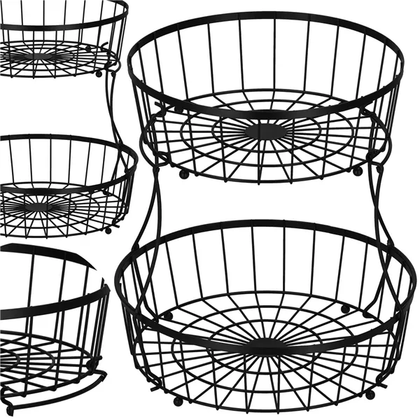 Fruit basket, metal basket Springos KI0149 32.5x30 cm