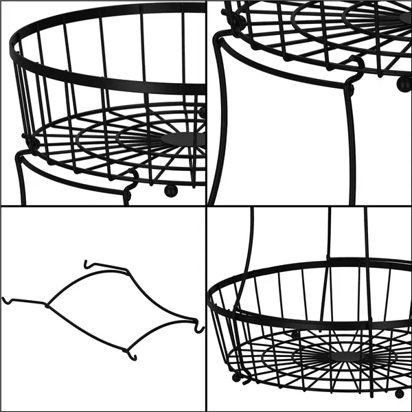 Fruit basket, metal basket Springos KI0149 32.5x30 cm