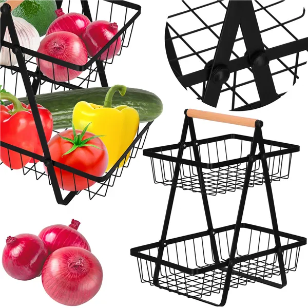 Fruit basket, metal basket Springos KI0144 30x24x33 cm