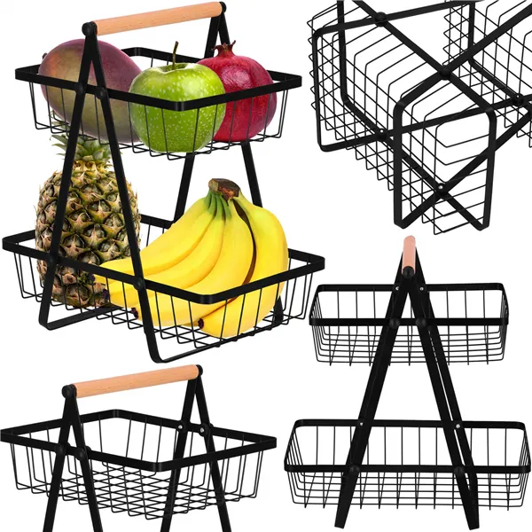 Fruit basket, metal basket Springos KI0144 30x24x33 cm