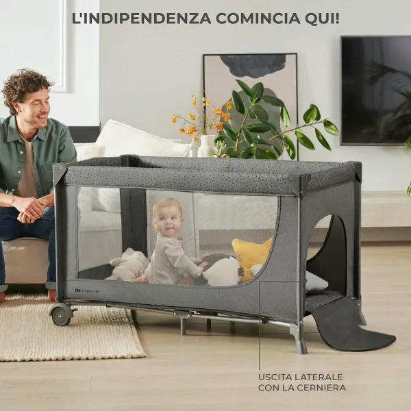Baby Crib Kinderkraft KLJOY02DGR00000
