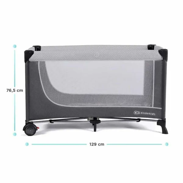 Baby Crib Kinderkraft KCLEOD00GRY0000