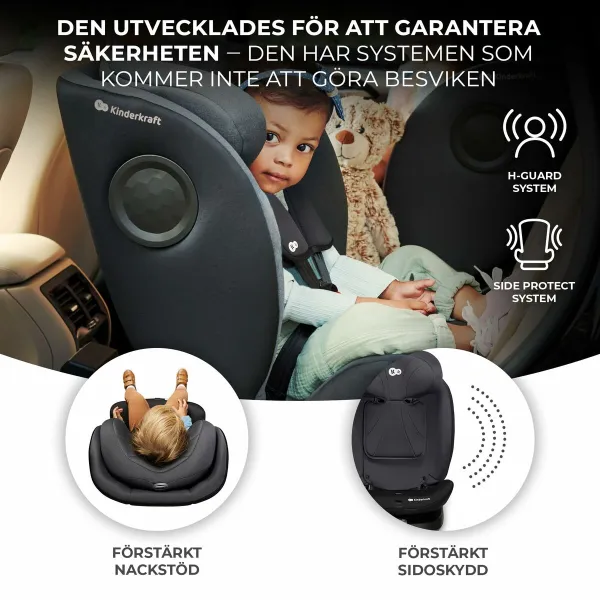 Auto Krēsls Kinderkraft KCI36000BLK0000 Melns