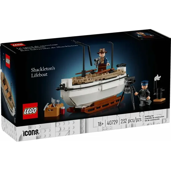 Строительный набор Lego ICONS 40729 Shackleton's Lifeboat 232 Предметы