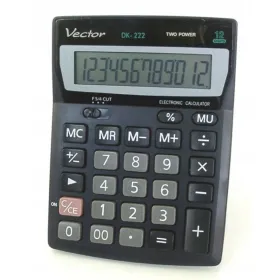 Laskin Vector KAV DK-222 Musta Muovinen