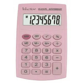 Calculator Vector KAV VC-210 PK Pink Plastic