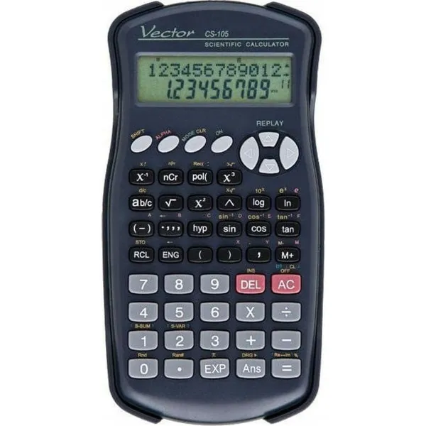 Scientific Calculator Vector KAV CS-105 Black