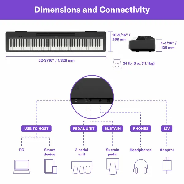 Näppäimistö YAMAHA P-145BT
