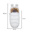 Sleeping bag with fur for sleds Springos SB0047