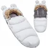 Sleeping bag with fur for sleds Springos SB0047