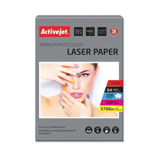 Blizgus nuotraukų popierius Activejet AP4-200G100L A4 100 Paklodės 21 x 29,7 cm