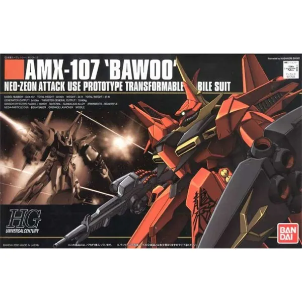 Kolekcionuojamos figūros Bandai AMX-107 BAWOO BL