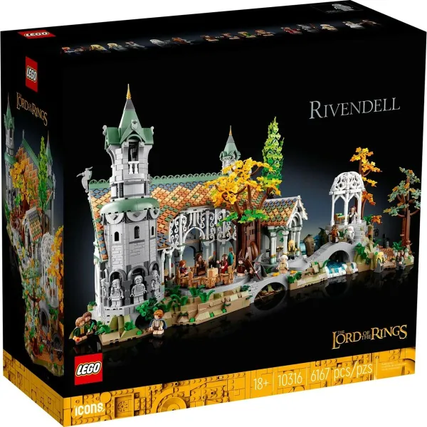 Playset Lego The Lord of the Rings: Rivendell 10316 6167 Предметы 72 x 39 x 50 cm