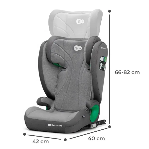 Auto Krēsls Kinderkraft KCJUFI20GRY0000 Pelēks