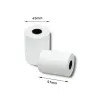 Lämpöpaperirulla Qoltec 51896 10 osaa Valkoinen 57 mm 20 m