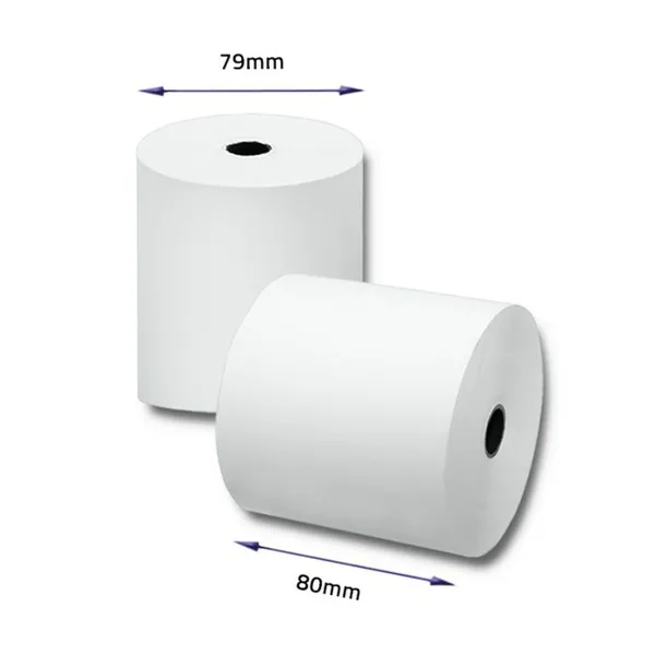 Lämpöpaperirulla Qoltec 51892 10 osaa 79 mm 80 m Valkoinen