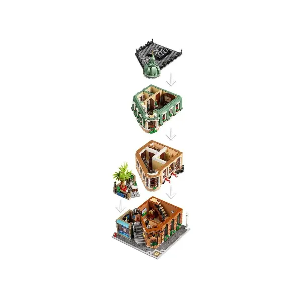 Celtniecības Komplekts Lego Icons 10297 Boutique Hotel Melns 3066 Daudzums