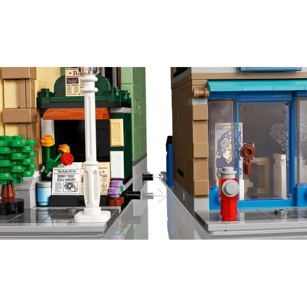 Statybos rinkinys Lego Icons 10297 Boutique Hotel Juoda 3066 Dalys