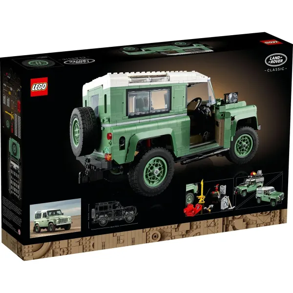 Строительный набор Lego LAND ROVER CLASSIC DEFENDER 90 Чёрный 2336 Предметы