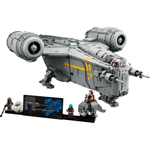 Statybos rinkinys Lego Star Wars 75331 The Razor Crest Juoda 6187 Dalys
