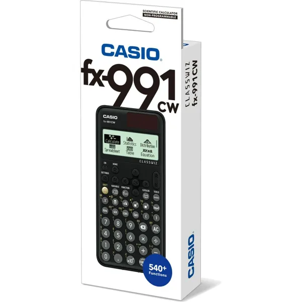 Mokslinis skaičiuotuvas Casio FX-991CW BOX Juoda