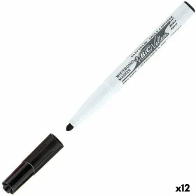 Whiteboard marker Bic Velleda 1741 Black Whiteboard (12 Units)