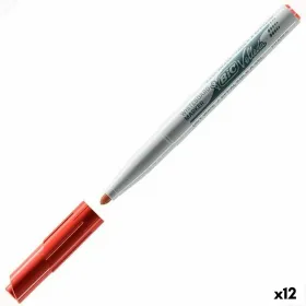 Whiteboard marker Bic Velleda 1741 Red Whiteboard (12 Units)