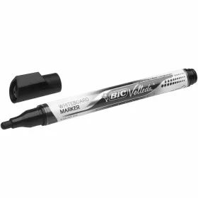Whiteboard marker Bic Velleda Black 12 Pieces