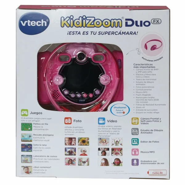 Vaikiškas fotoaparatas Vtech Kidizoom Duo DX Rožinė