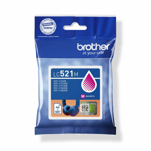 Original Ink Cartridge Brother LC521M Magenta