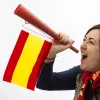 Stadiono sirena su Ispanijos vėliava