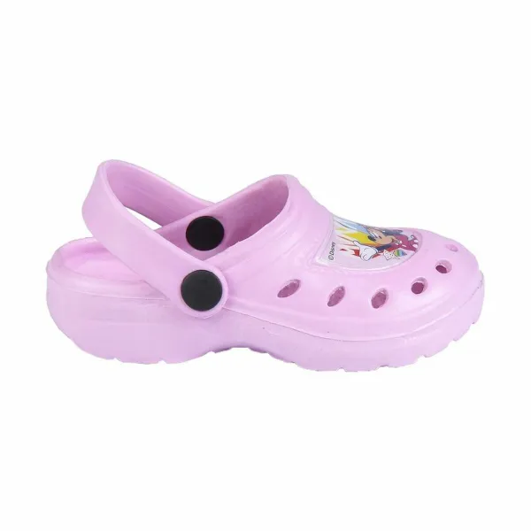 Pludmales krokšu apavi Minnie Mouse Rozā