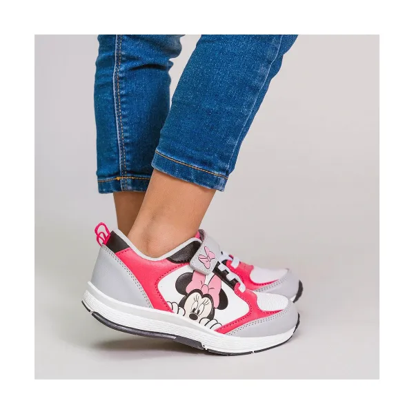 Sporta Apavi Bērniem Minnie Mouse Pelēks Rozā