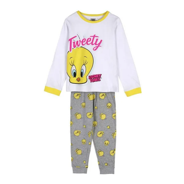 Pyjamat Lasten Looney Tunes Valkoinen
