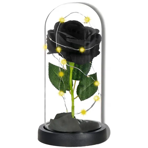 Eternal rose in glass Springos HA7442