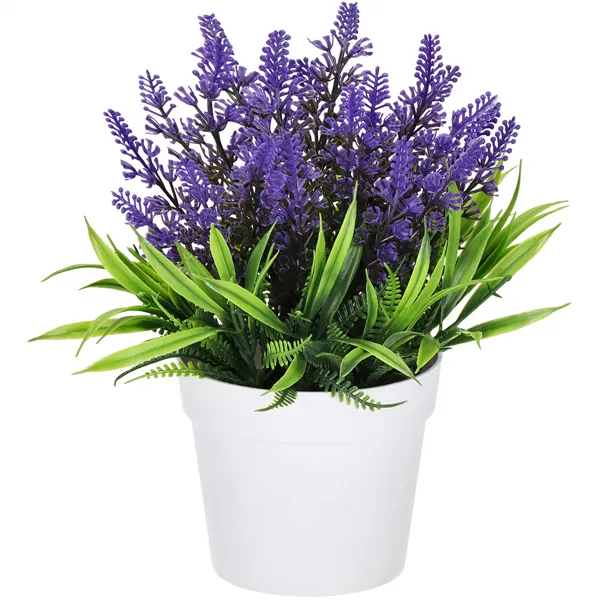 Artificial heather in a pot Springos HA7407