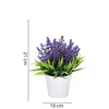 Artificial heather in a pot Springos HA7407